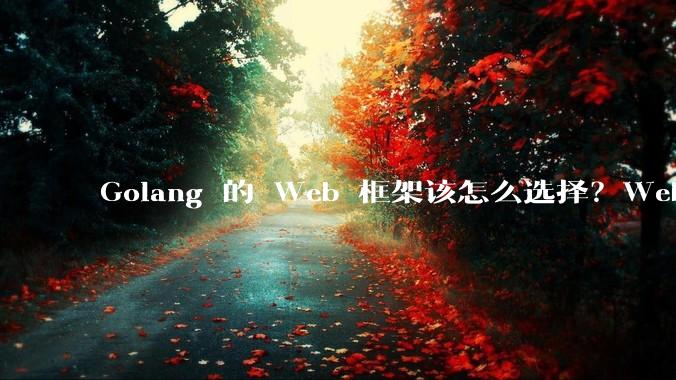 Golang 的 Web 框架该怎么选择？Web 开发又该怎样学？