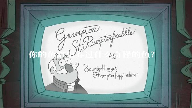 你的鱼缸里养过什么奇怪的鱼？